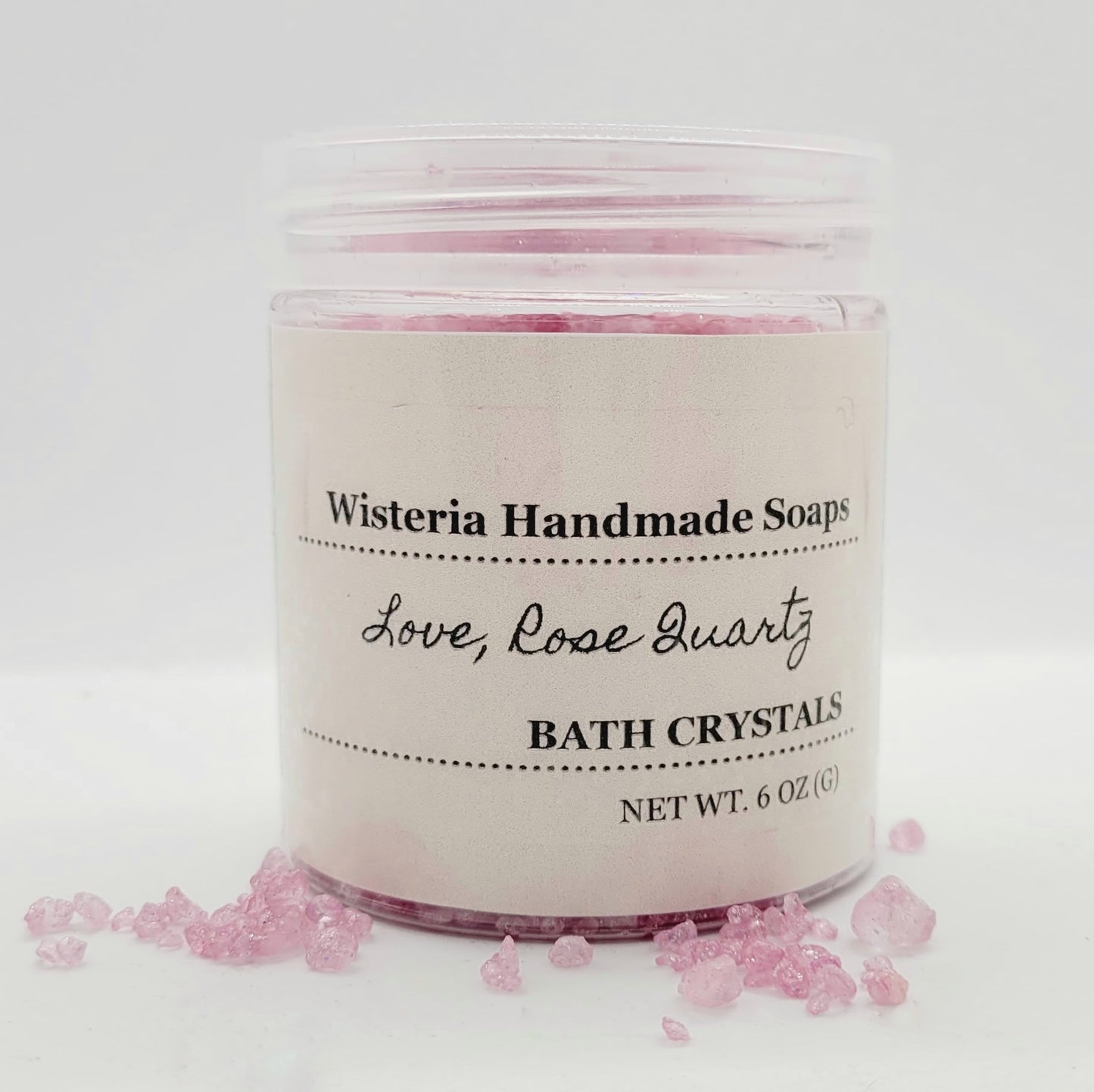 Love, Rose Quartz Bath Crystals